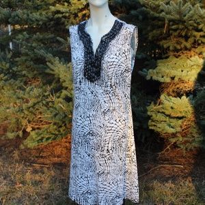 Essentials by Milano Sleeveless beaded dress size medium